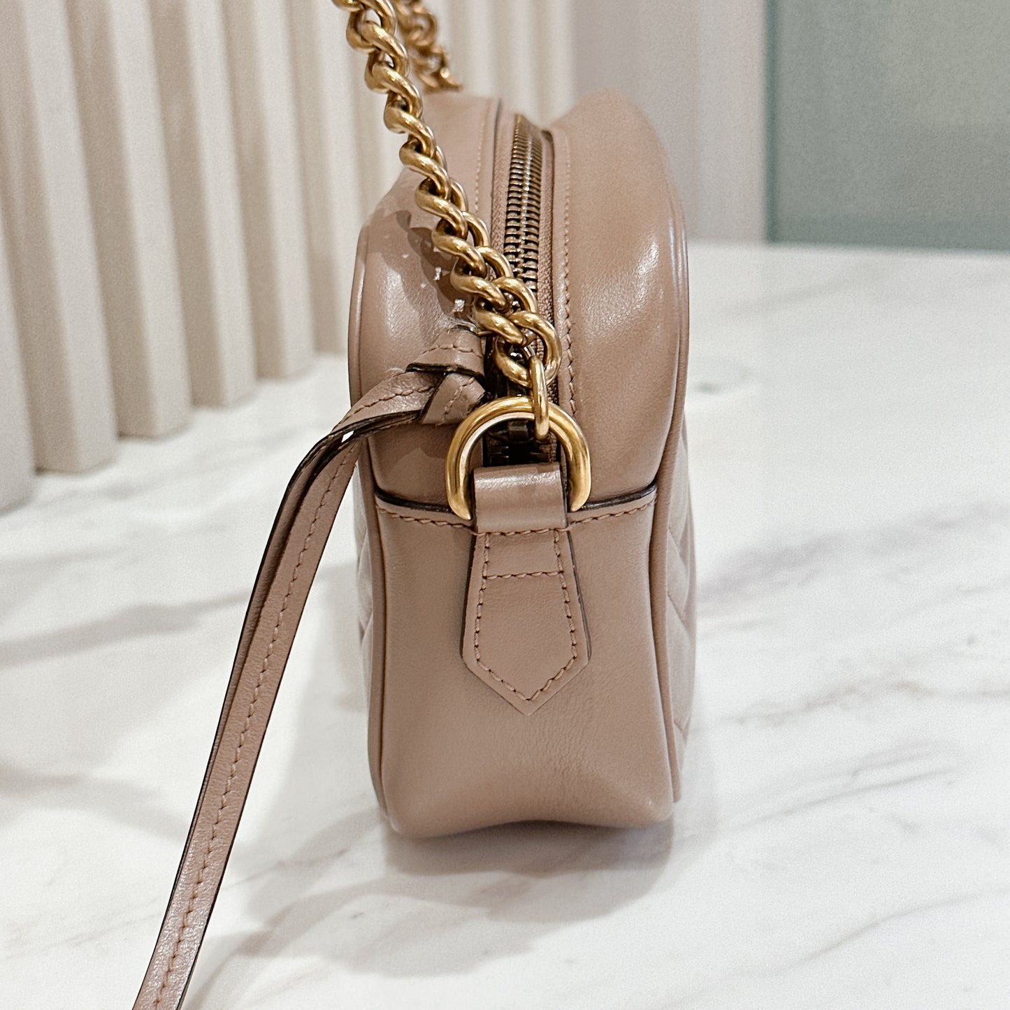 Gucci Marmont Camera Mini in Dusty Pink
