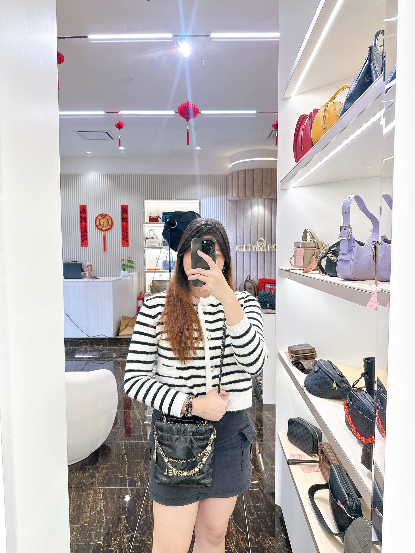 Chanel 22 Mini With Pearl