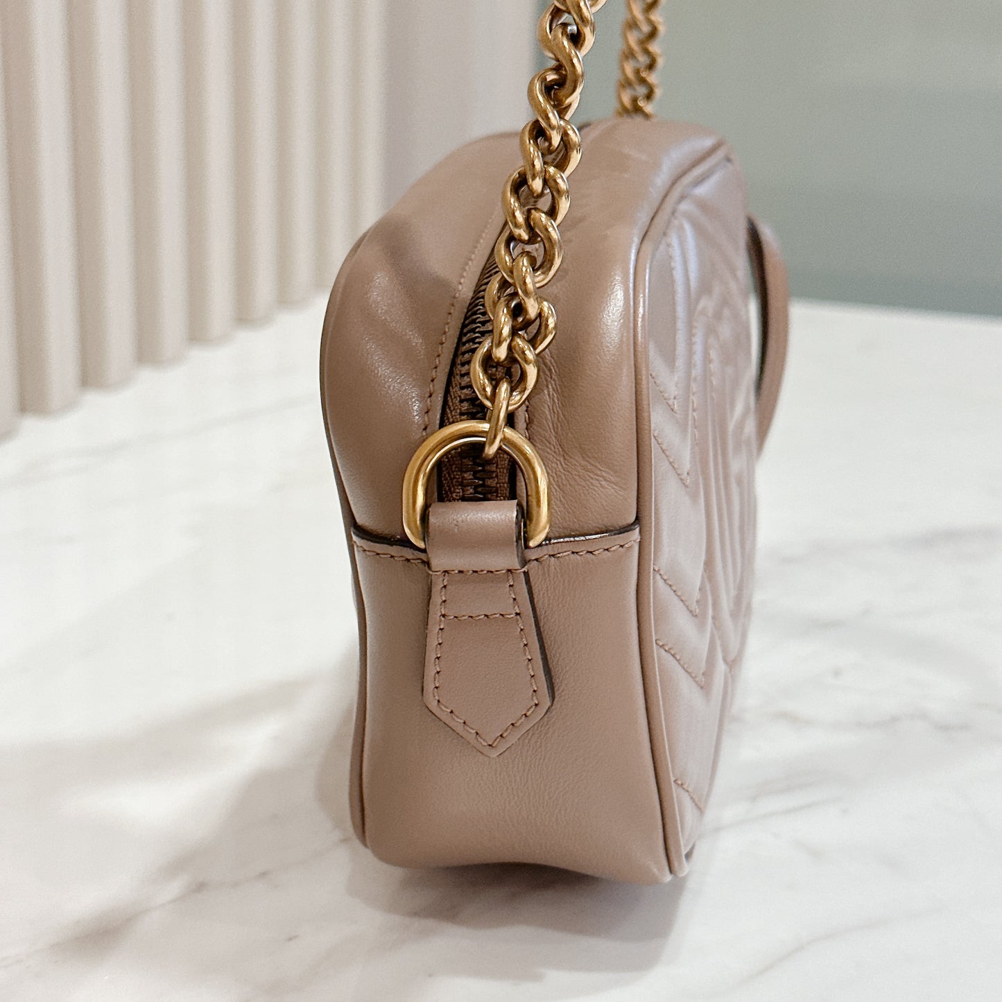Gucci Marmont Camera Mini in Dusty Pink