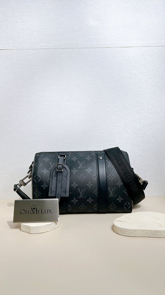 LV City Keepall in Monogram Eclipse