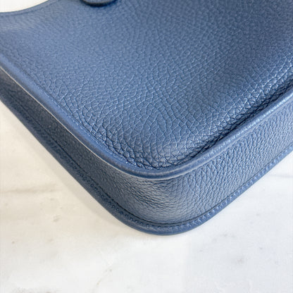 Hermes Evelyne Mini in Blue De Prusse