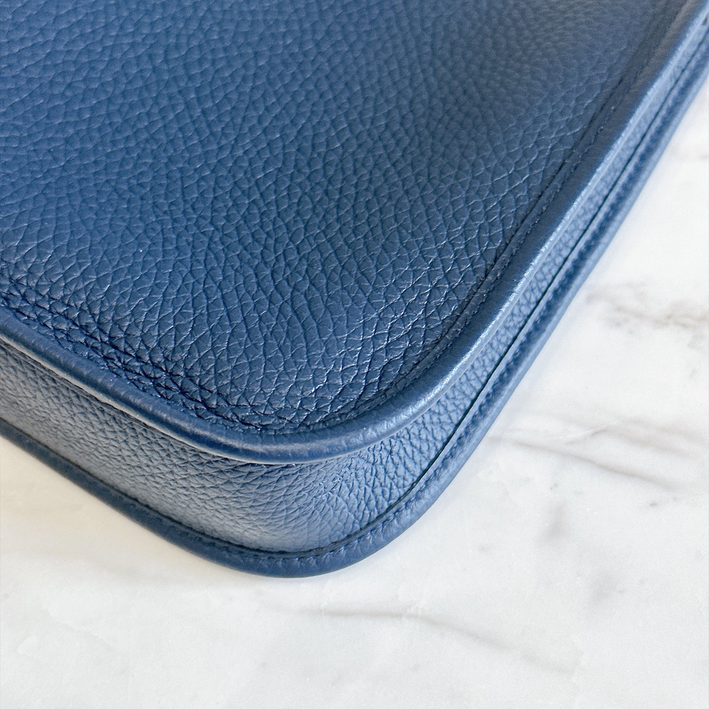 Hermes Evelyne Mini in Blue De Prusse