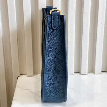Hermes Evelyne Mini in Blue De Prusse