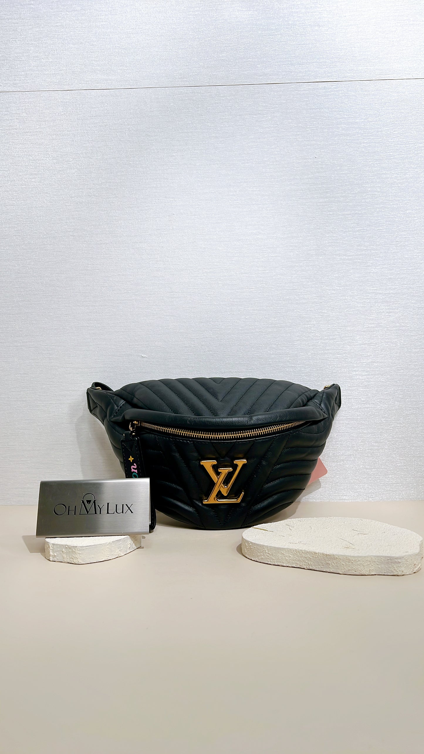 LV New Wave Bumbag in Black