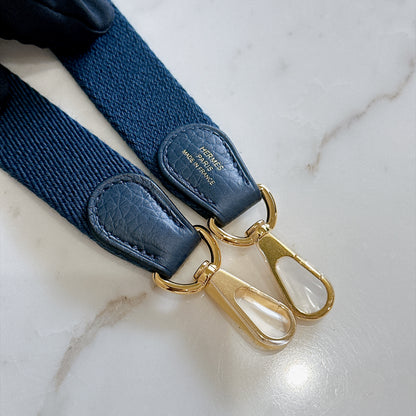 Hermes Evelyne Mini in Blue De Prusse