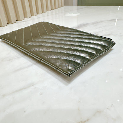 YSL Bill Pouch in Silver
