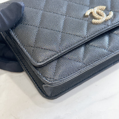 Chanel 24K Wallet On Chain in Black