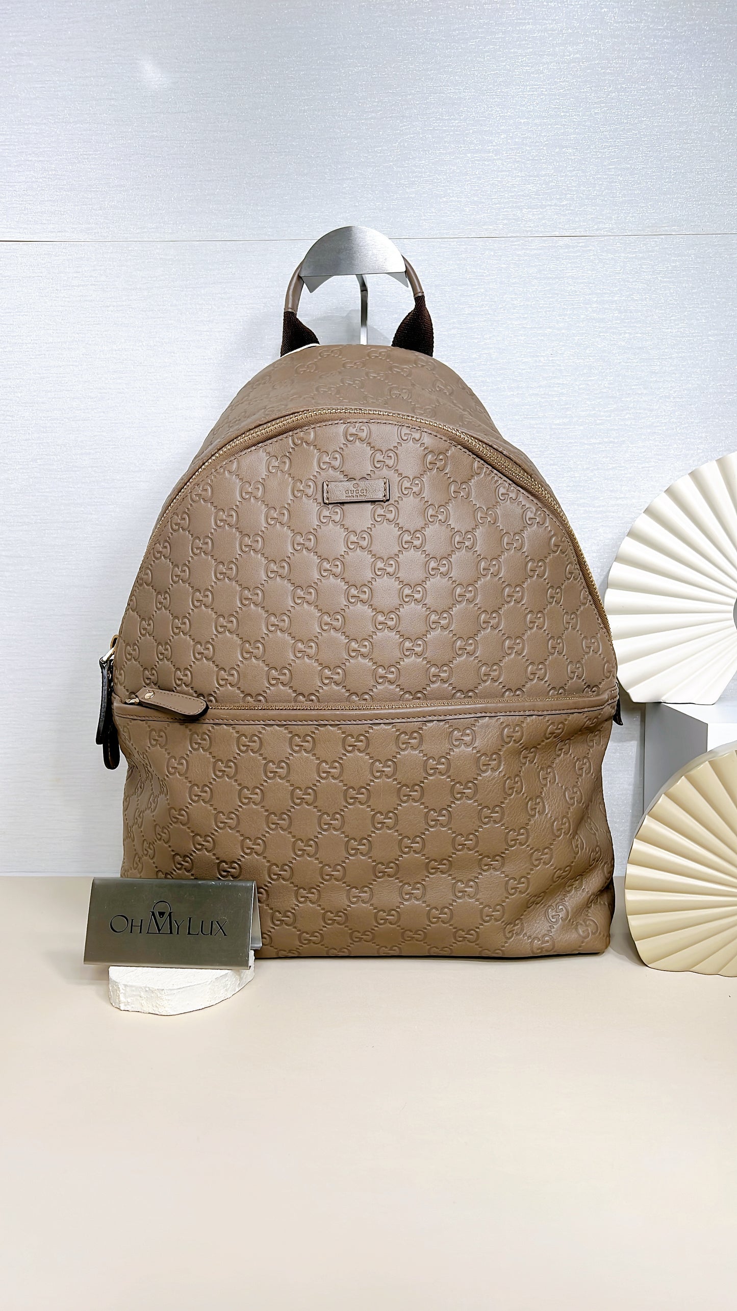Gucci Guccissima Backpack in Brown