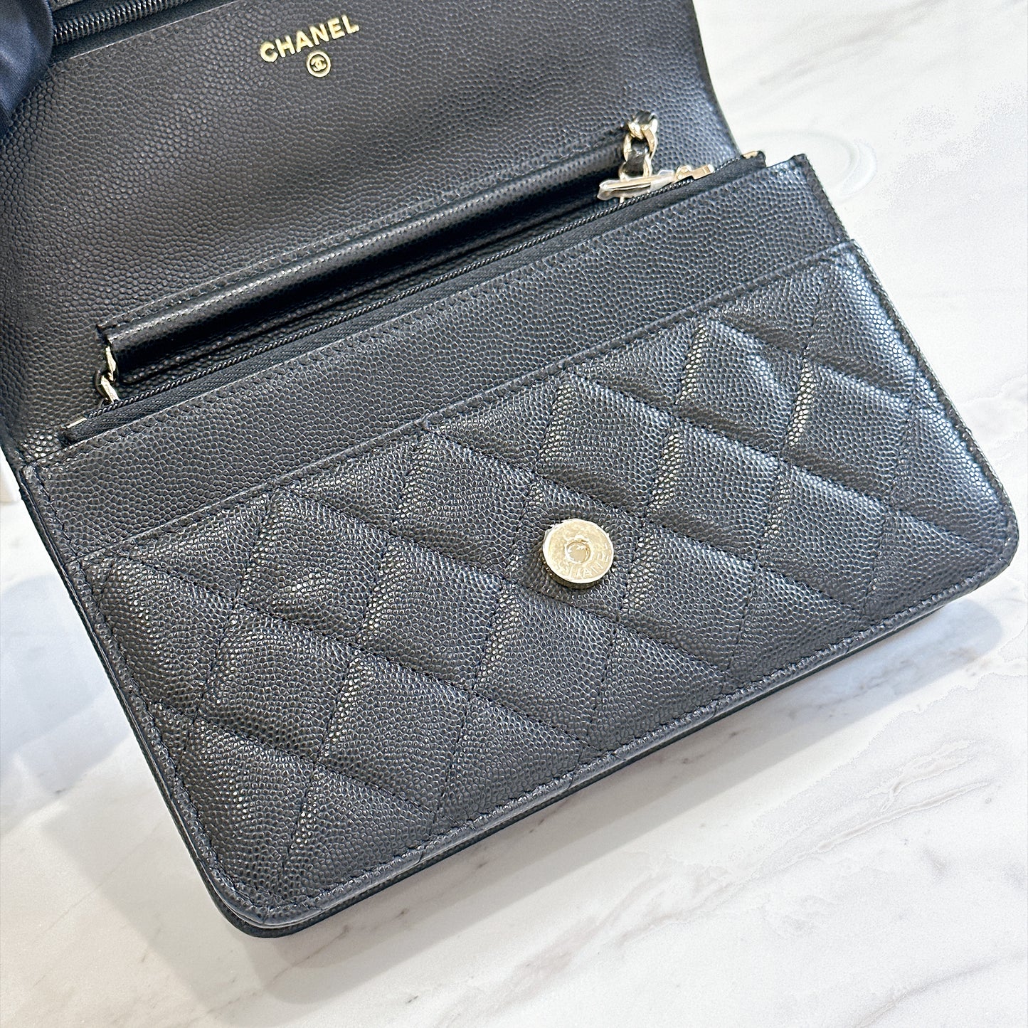 Chanel 24K Wallet On Chain in Black