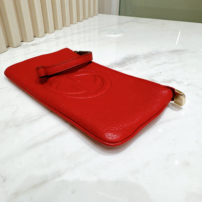 Gucci Soho Purse in Red Calfskin