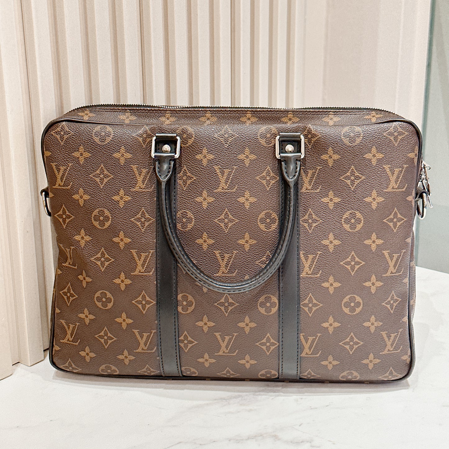 LV Monogram Maccasar Porte Documents