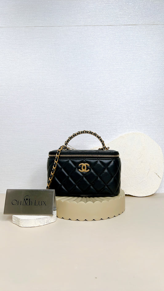 Chanel Vanity Case with Top Handle