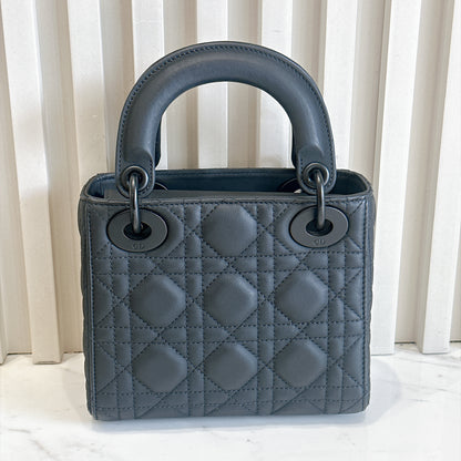 Lady Dior Mini in Ultramatte Black