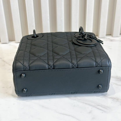 Lady Dior Mini in Ultramatte Black