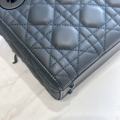 Lady Dior Mini in Ultramatte Black