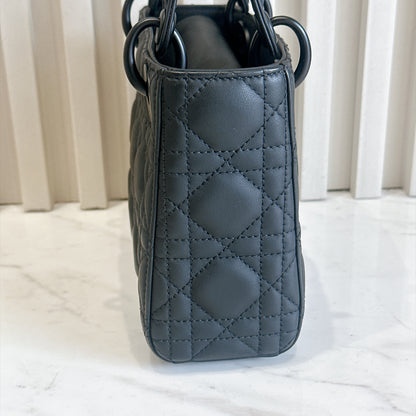 Lady Dior Mini in Ultramatte Black