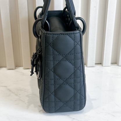 Lady Dior Mini in Ultramatte Black