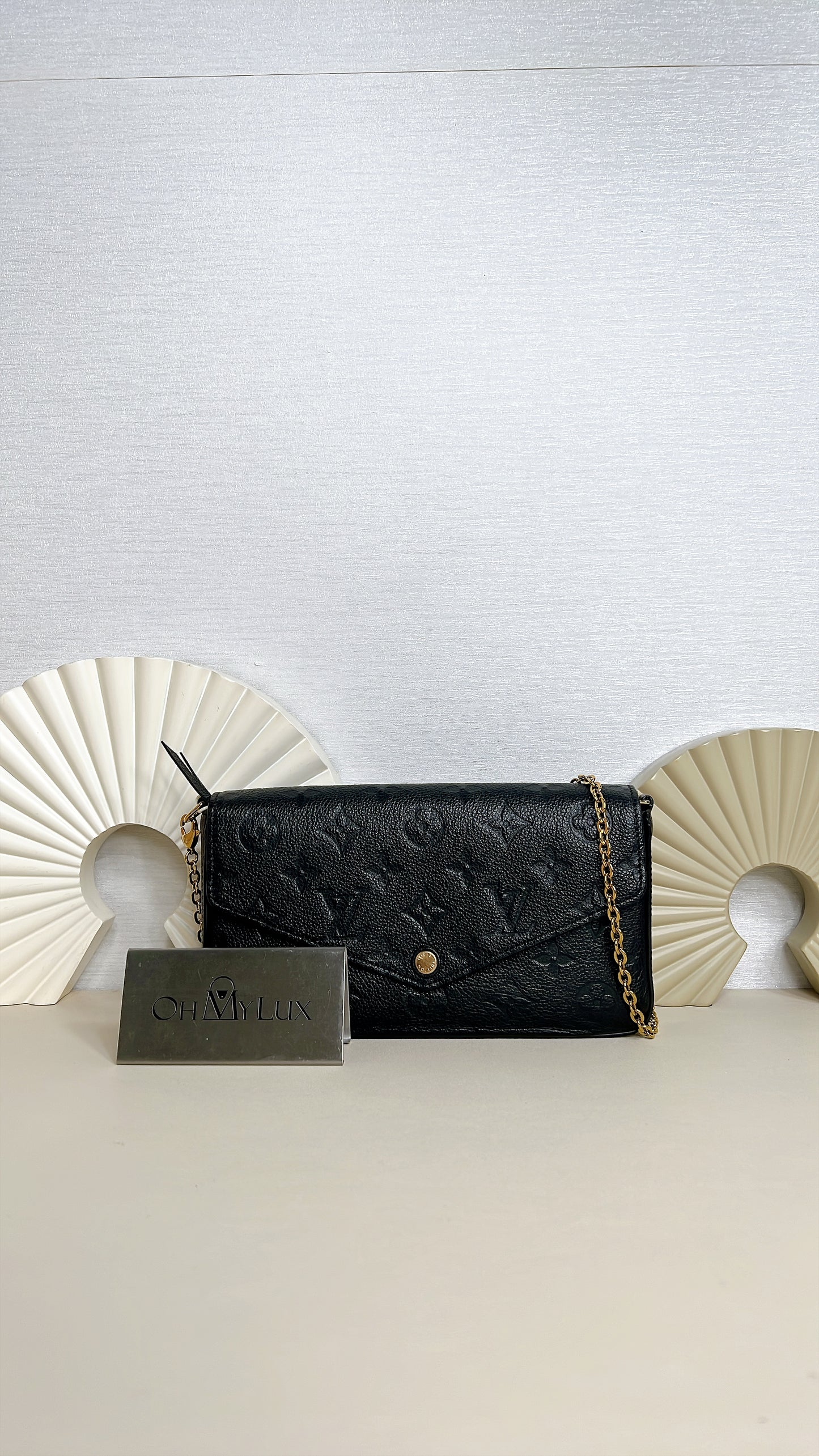 LV Monogram Empriente Felicie Pochette in Black