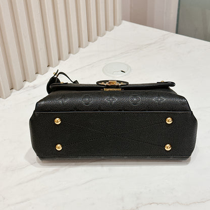 LV Monogram Empreinte Georges BB in Black