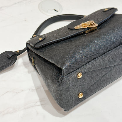 LV Monogram Empreinte Georges BB in Black