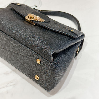 LV Monogram Empreinte Georges BB in Black