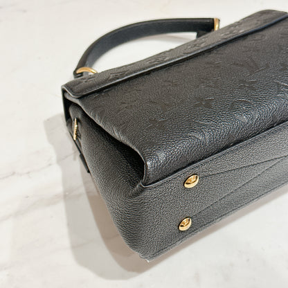 LV Monogram Empreinte Georges BB in Black