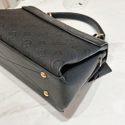 LV Monogram Empreinte Georges BB in Black