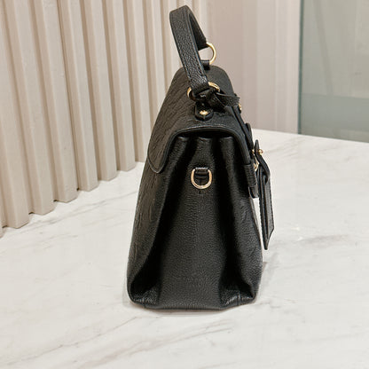 LV Monogram Empreinte Georges BB in Black