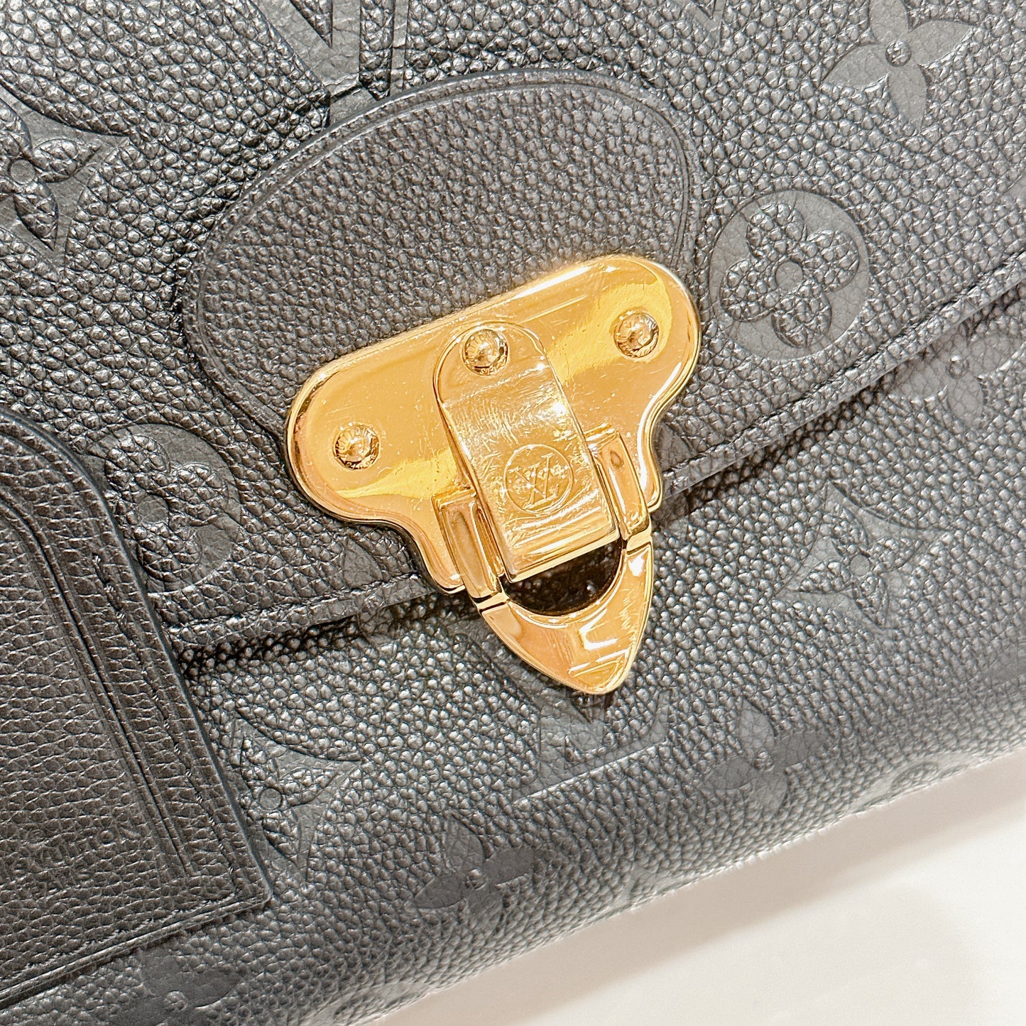 LV Monogram Empreinte Georges BB in Black