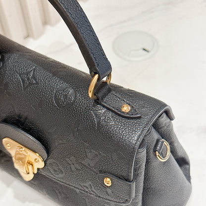 LV Monogram Empreinte Georges BB in Black