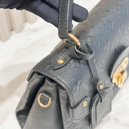 LV Monogram Empreinte Georges BB in Black