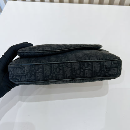 Dior Saddle Triple Pouch Black