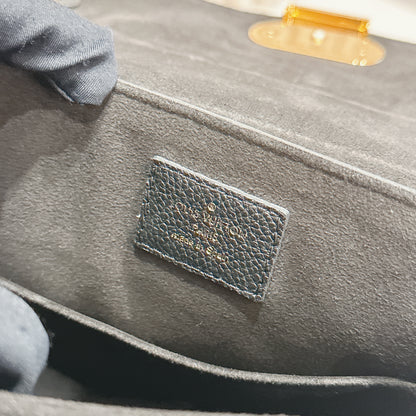 LV Monogram Empreinte Georges BB in Black