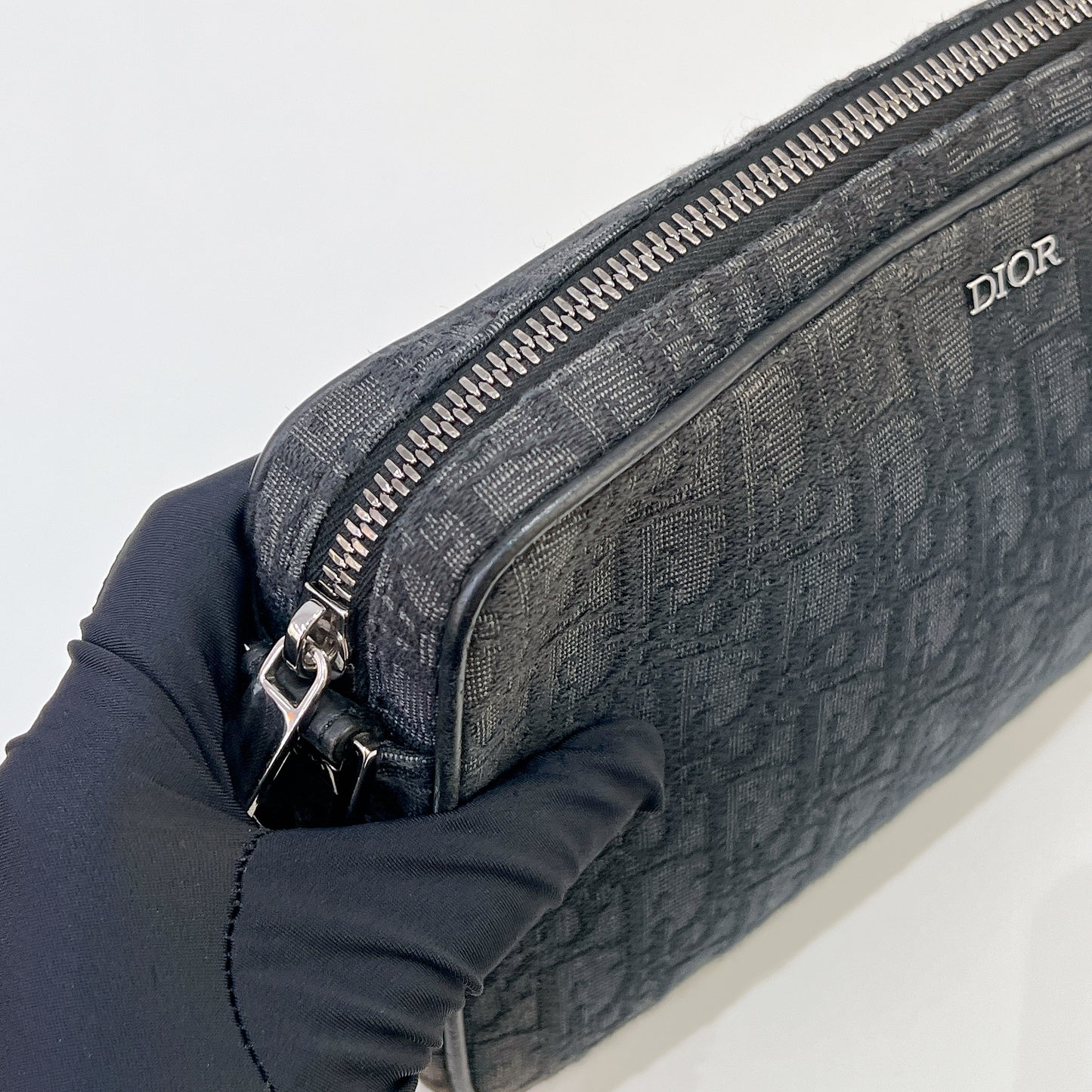 Dior Saddle Triple Pouch Black
