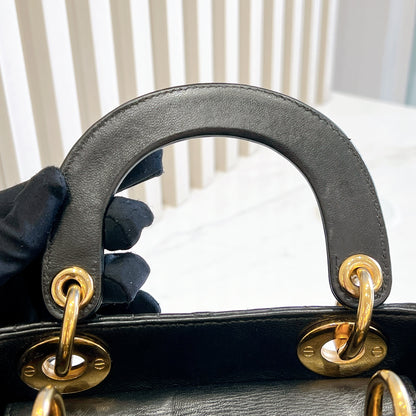 Lady Dior Mini in Black GHW
