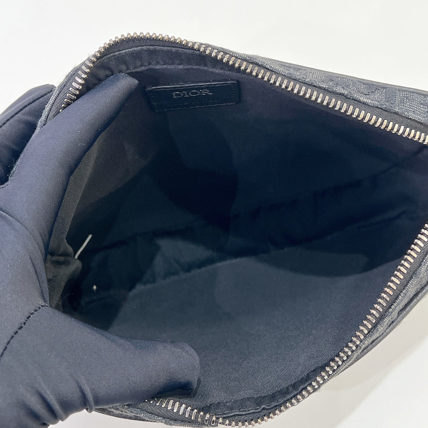 Dior Saddle Triple Pouch Black