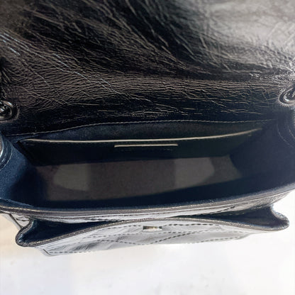 YSL Niki Baby in Vintage Leather Black