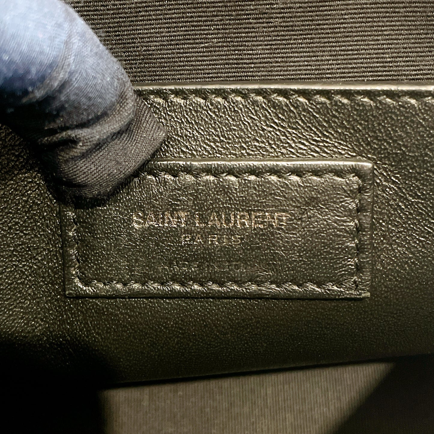 YSL Niki Baby in Vintage Leather Black