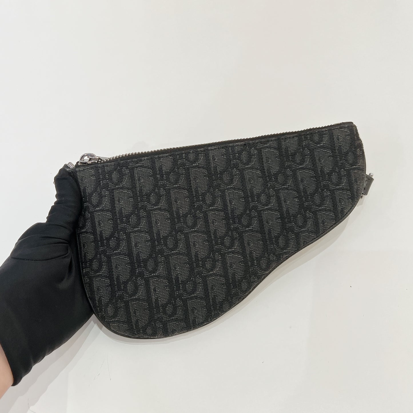 Dior Saddle Triple Pouch Black