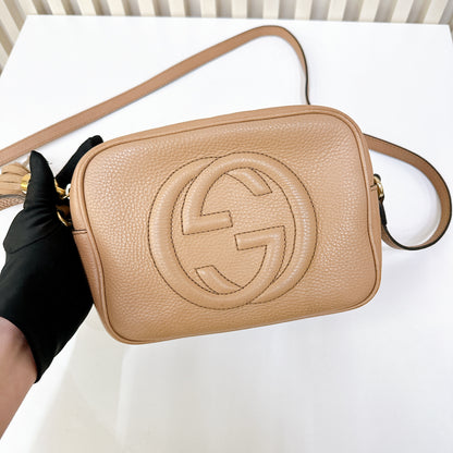 Gucci Soho Camera Bag in Beige