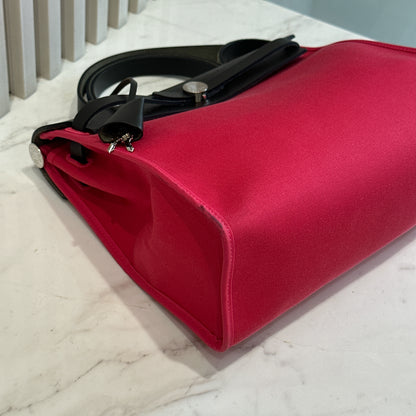 Hermes Toile Vache Hunter Herbag Zip 31 Rose Extreme Kaki