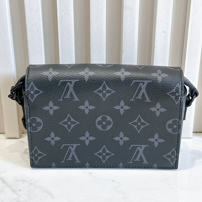 LV Steamer Wearable Wallet in Monogram Eclipse