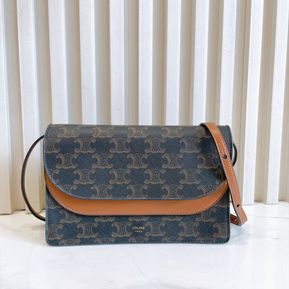 Celine Duo Wallet On Strap