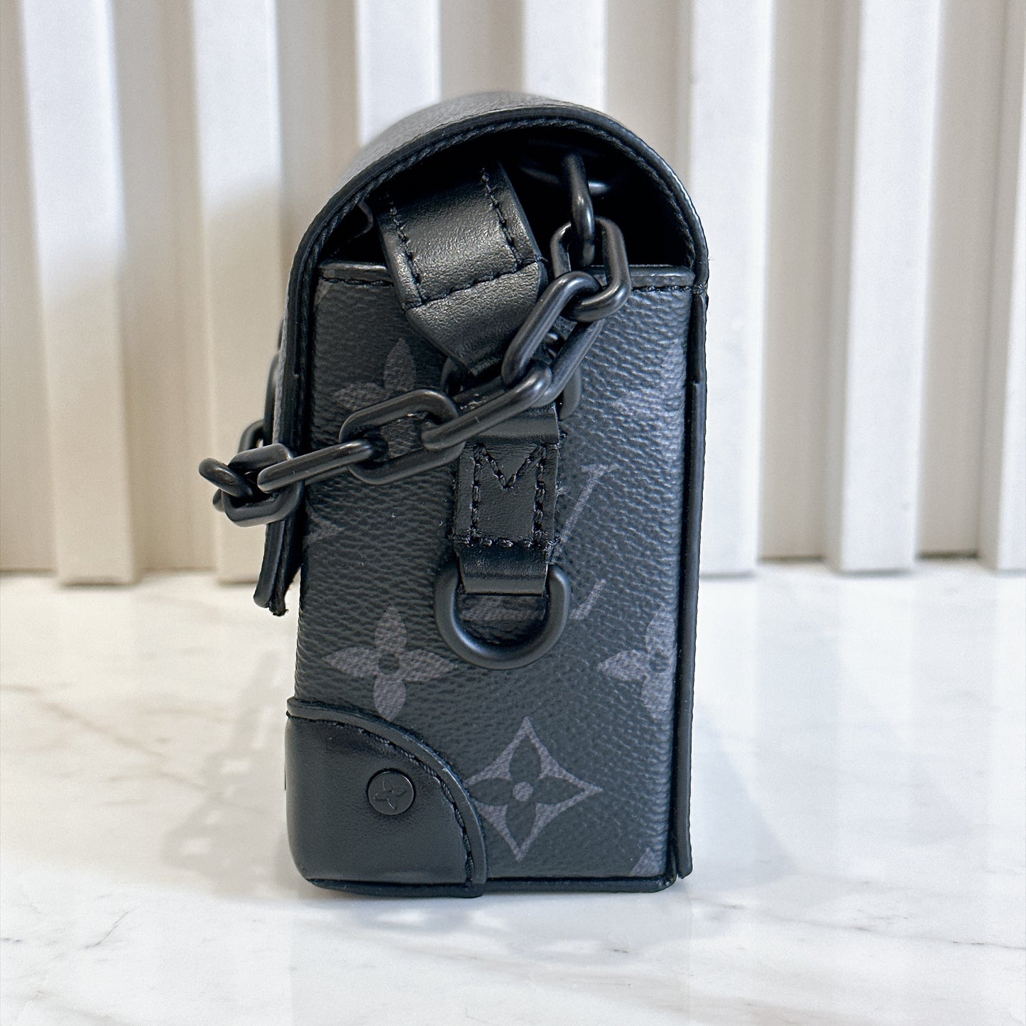 LV Steamer Wearable Wallet in Monogram Eclipse