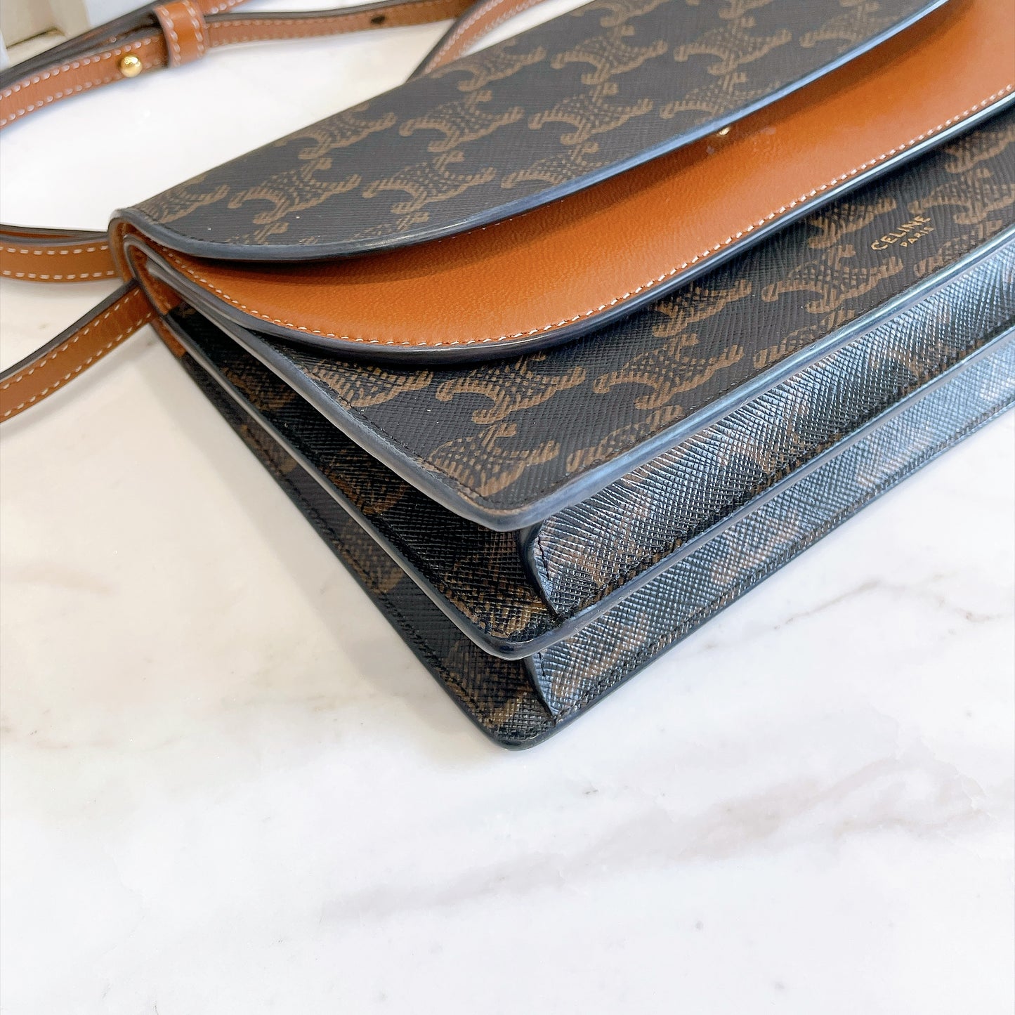 Celine Duo Wallet On Strap