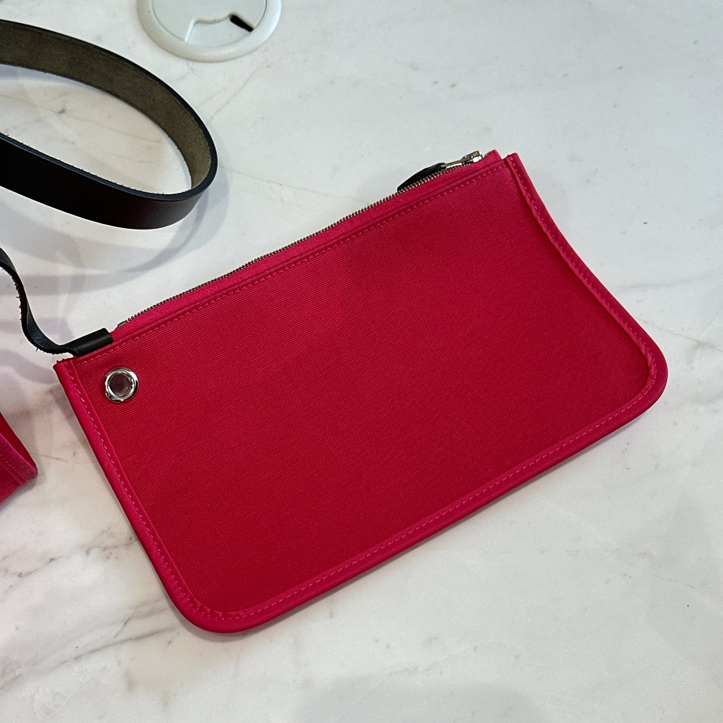 Hermes Toile Vache Hunter Herbag Zip 31 Rose Extreme Kaki