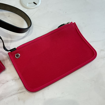 Hermes Toile Vache Hunter Herbag Zip 31 Rose Extreme Kaki
