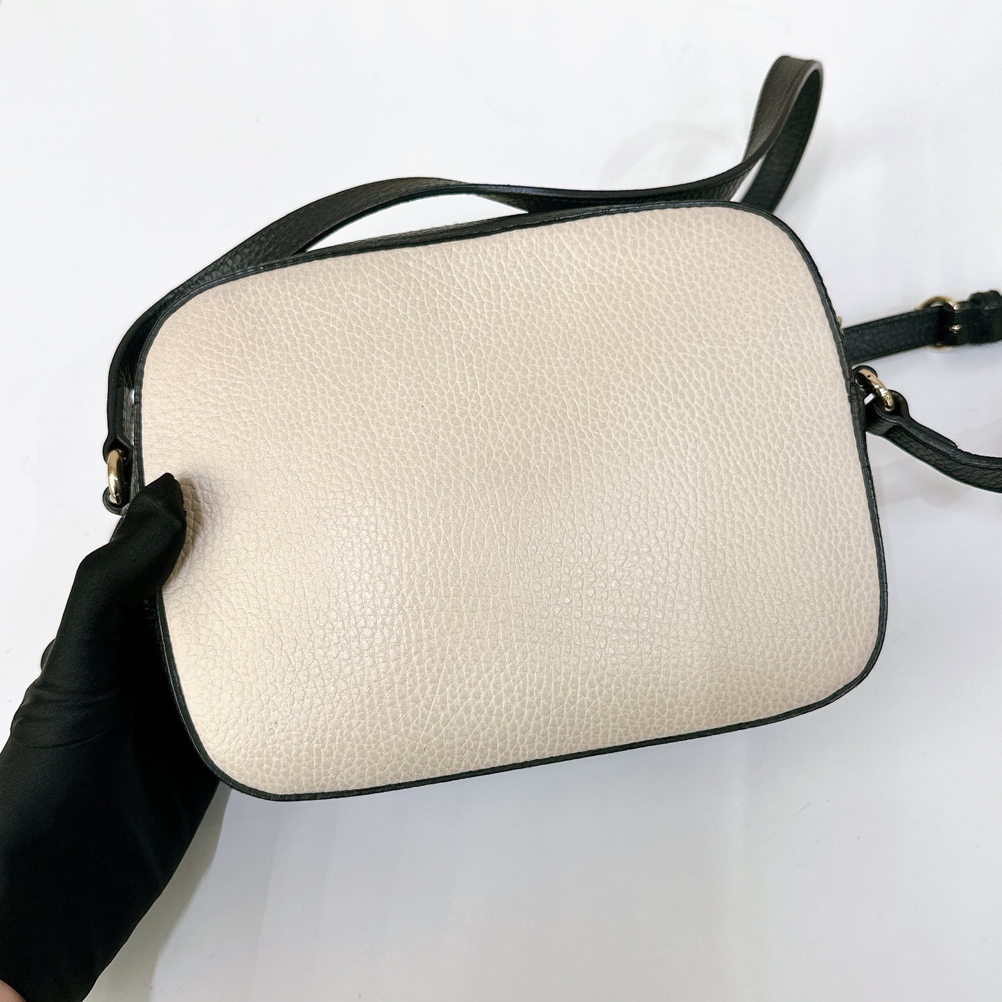 Gucci Soho Camera Bag in White / Black