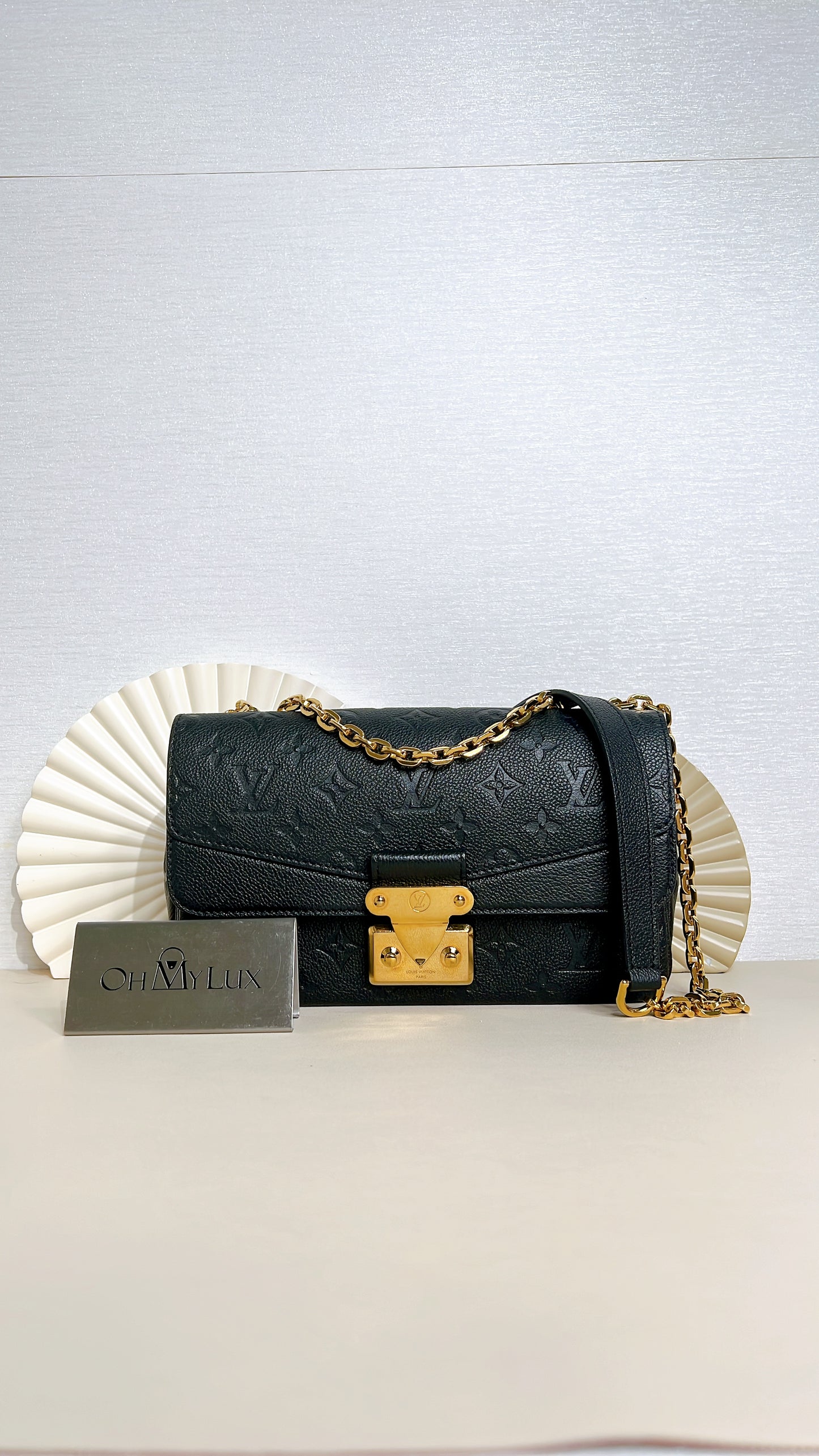 LV Marceau in Black Empreinte Leather
