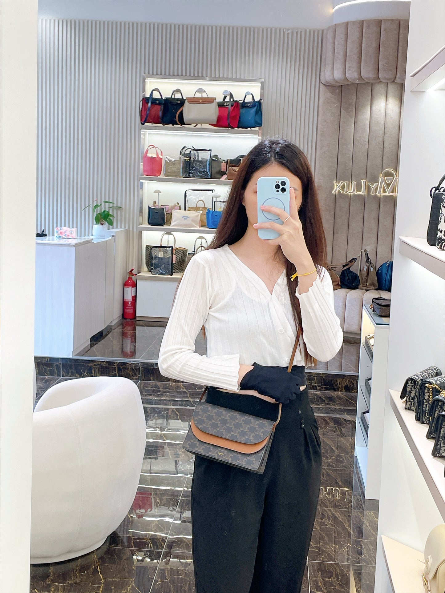 Celine Duo Wallet On Strap